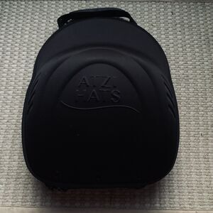 Atzi Hats Protective Travel Case for Baseball Caps fits 6 Hats Black